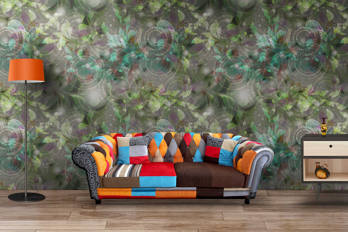 circle flower technologic, a Background Graphic by AAN Seamless Shop (Photo 3 of 3)