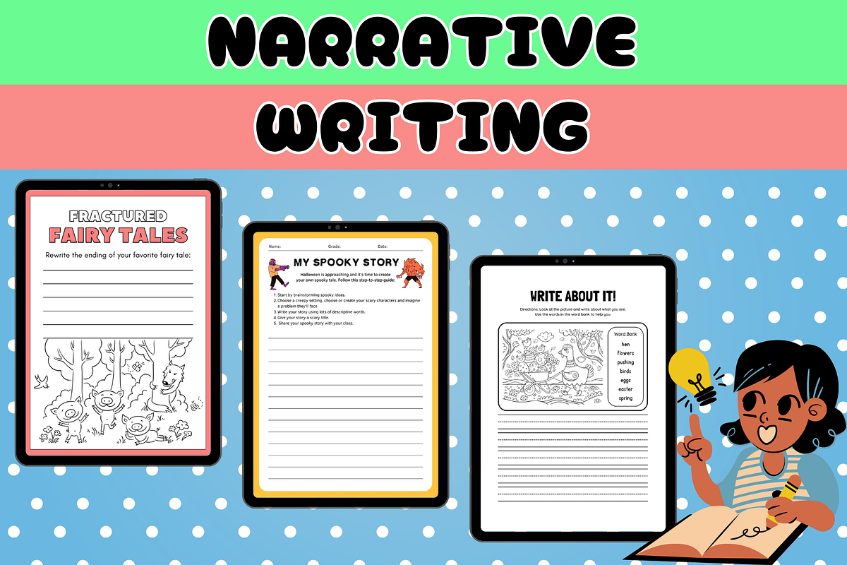 Narrative writing graphic organizer, a Templates & Theme by Premium Digital Templates (Photo 1 of 3)