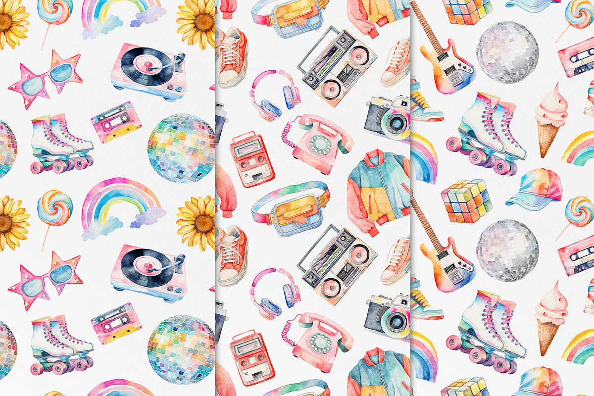 80th clipart and patterns, an Object Graphic by TheCuteShop (Photo 2 of 7)