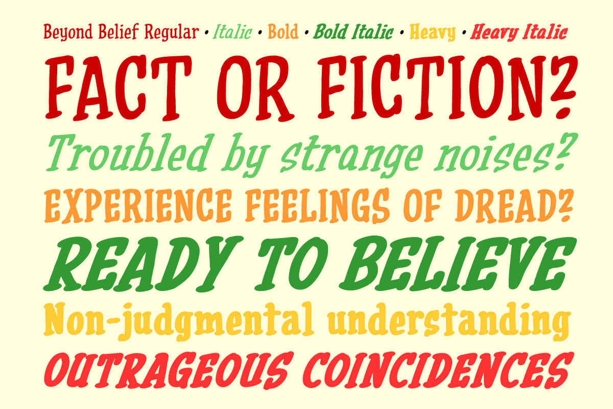Beyond Belief hand drawn serif font, a Serif Font by Comicraft Fonts (Photo 2 of 6)