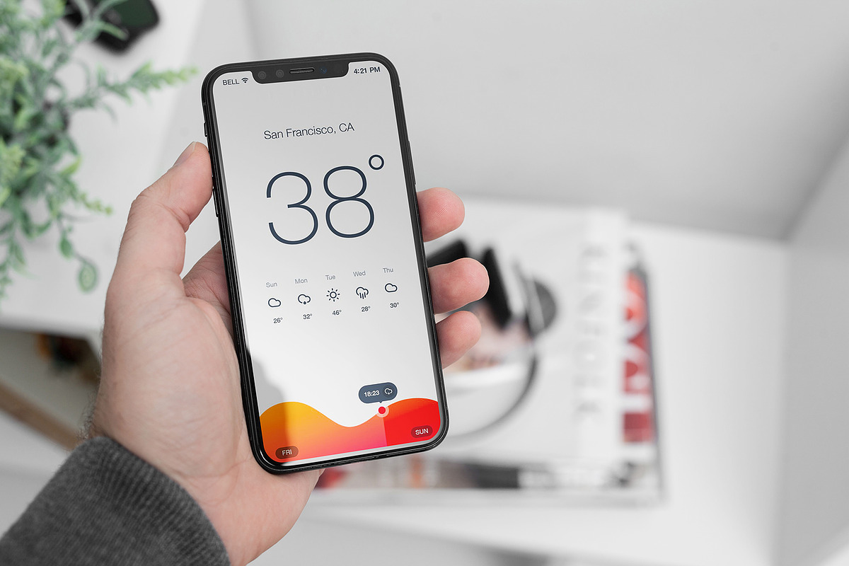 iPhone X Mock-Up's, an iPhone Mockup by Dikarte.Store (Photo 6 of 14)