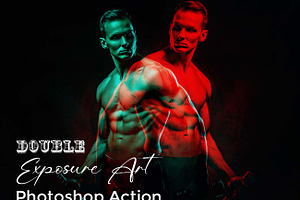 Double Exposure Art Photoshop Action, a Brushes & More by Studio Retouch