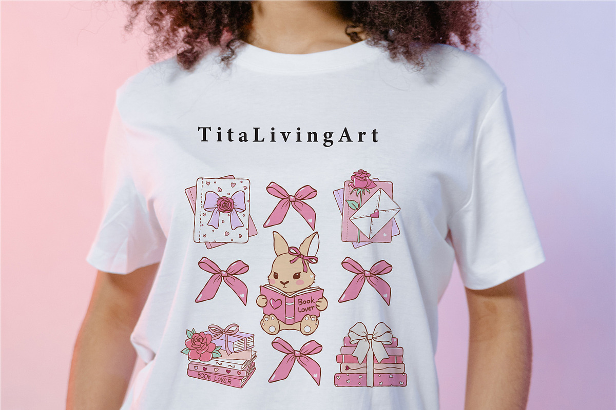 Valentine Bookish Clipart Bundle, an Education Illustration by TitaLivingArt (Photo 7 of 9)