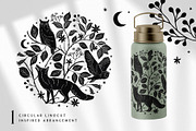 Woodland Shadows Vector Collection, a Decorative Illustration by rouxsupplyco (Thumbnail 6 of 15)