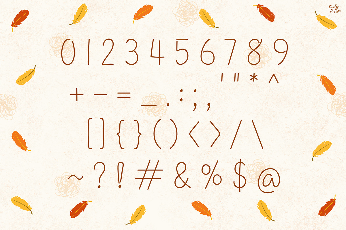 Featherfall | Handwriting font, a Handwritten Font by LivelyAutumn11.11 (Photo 3 of 5)