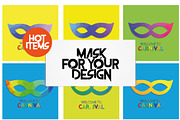 Carnival masks, a Background Graphic by Janoj's Store (Thumbnail 1 of 2)