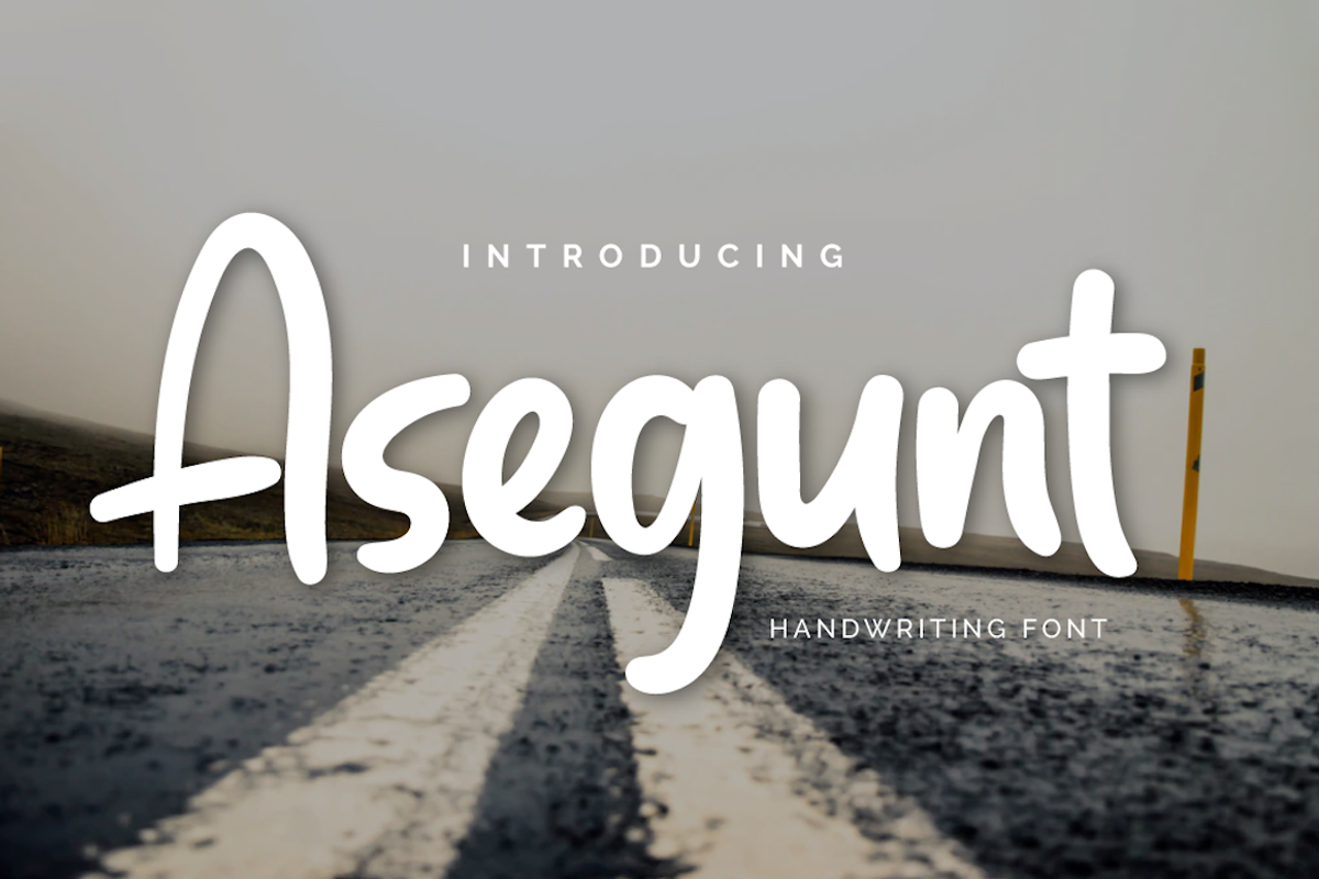 Asegunt, a Sans Serif Font by twinstd (Photo 1 of 10)