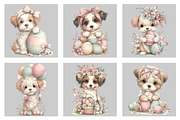 Watercolor Easter Dog Clipart, an Illustration by Black Bird Studio (Thumbnail 5 of 5)
