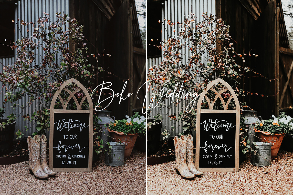 Boho Wedding Lightroom Presets Pack, an Action Add-On by PixelHive Pro (Photo 5 of 19)
