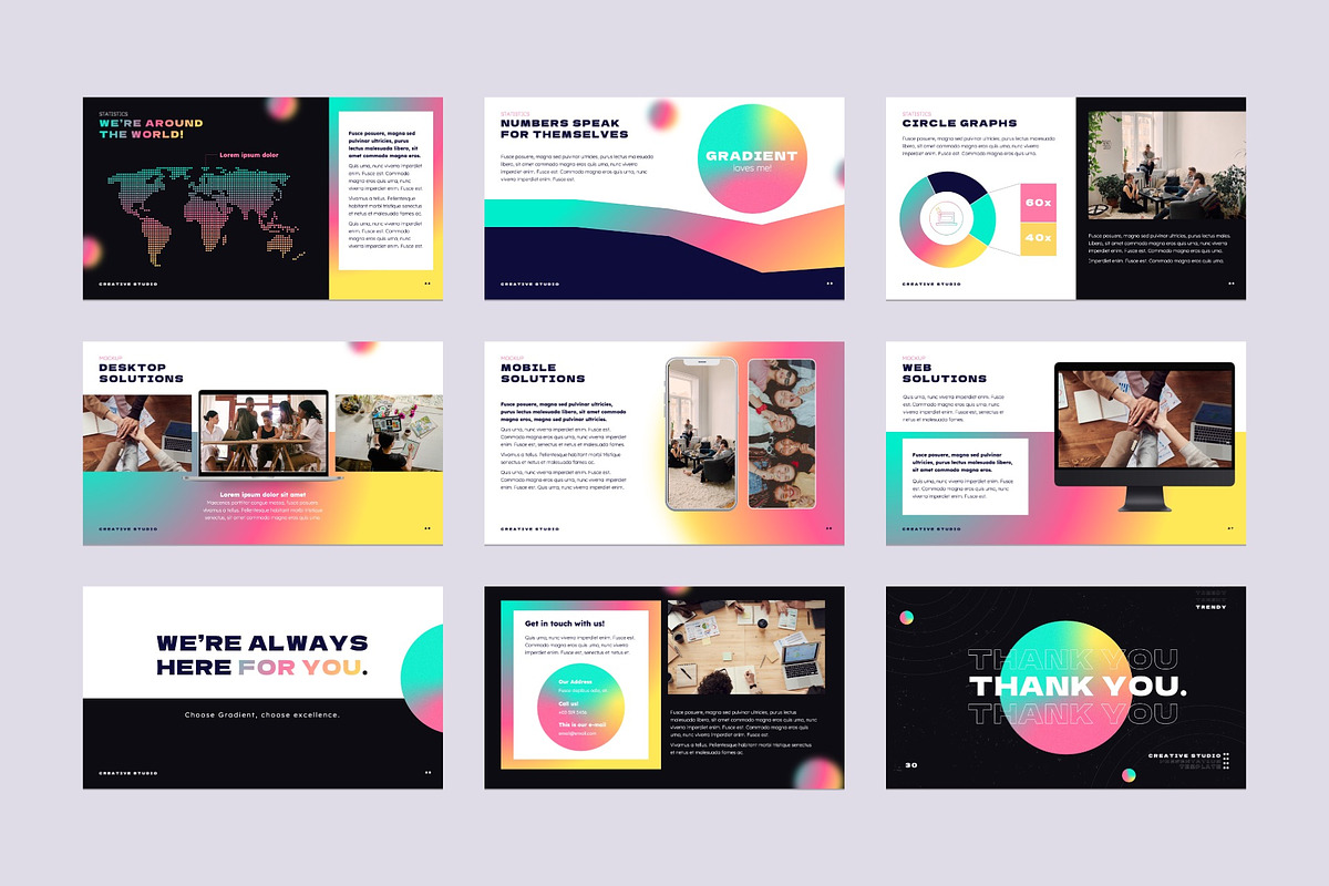 Animated Creative Studio Template, a Presentation Template by Angela Santos (Photo 6 of 6)