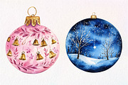 Christmas Ornaments Clipart, an Illustration by Dream Creation (Thumbnail 7 of 7)
