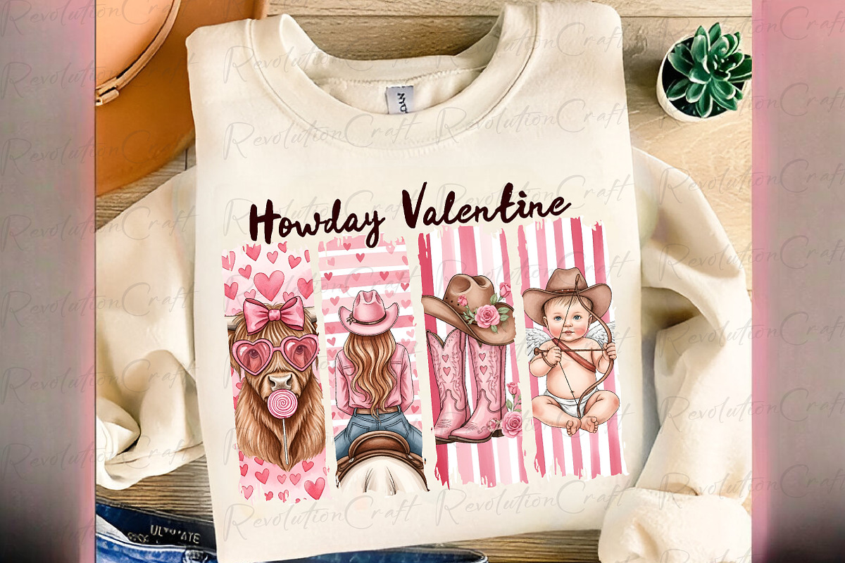 Western Brushstroke Valentine PNG, an Illustration by OK Design (Photo 4 of 4)