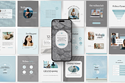 Wellness Instagram Templates Bundle, a Social Media Template by DigiPax (Thumbnail 1 of 12)