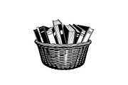 50 Woven Basket Vector Bundle, an Illustration by Designs_River (Thumbnail 13 of 51)