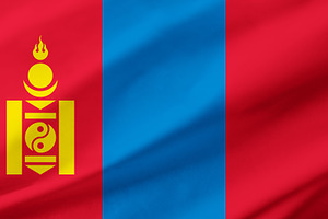 Mongolia flag background with waving fabric texture, a Holiday Photo by Davizro's Market
