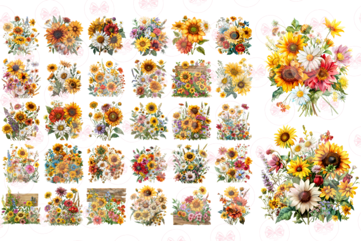 Fall Wildflowers Clipart, an Illustration by Markicha Art (Photo 3 of 6)