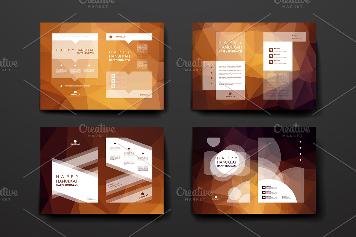 Hanukkah. 9 Brochure Templates, a Brochure Template by Palau (Photo 1 of 10)