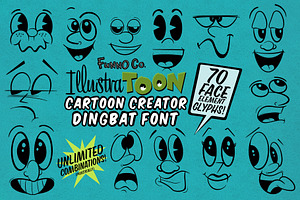 Cartoon Face Creator Dingbat Font