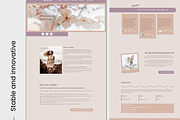 Feminine Wordpress theme Coach, a WordPress Template by myvisuell.de Webdesign (Thumbnail 6 of 10)