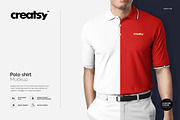 Polo Shirt Mockup, a Shirt Mockup by Creatsy (Thumbnail 1 of 7)