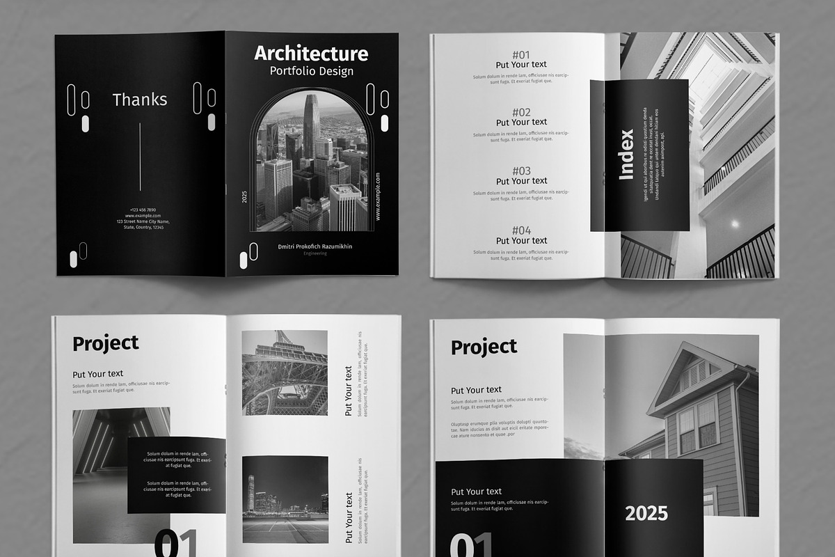 Architecture Portfolio Layout, a Brochure Template by ContestDesign (Photo 2 of 3)
