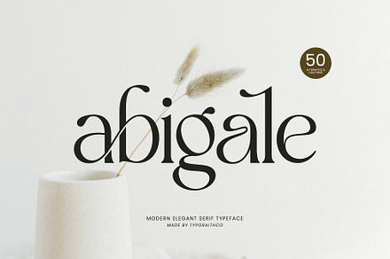 Abigale | Modern Serif Font, a Serif Font by Typoraith Co
