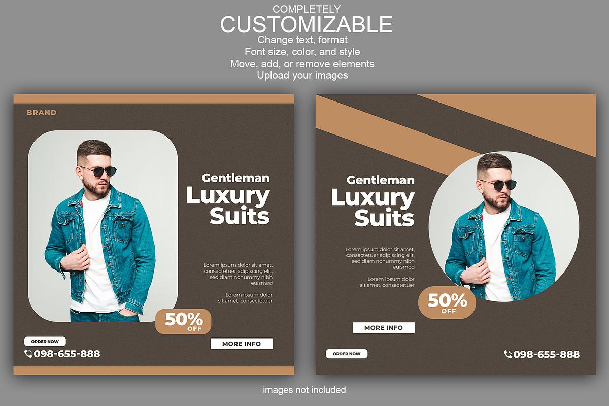 Fasion Instagram Post Template pack, a Social Media Template by BilalGfx (Photo 2 of 2)