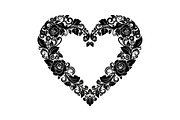 Floral Heart Frame Silhouette Pack, an Illustration by Artivon (Thumbnail 37 of 49)