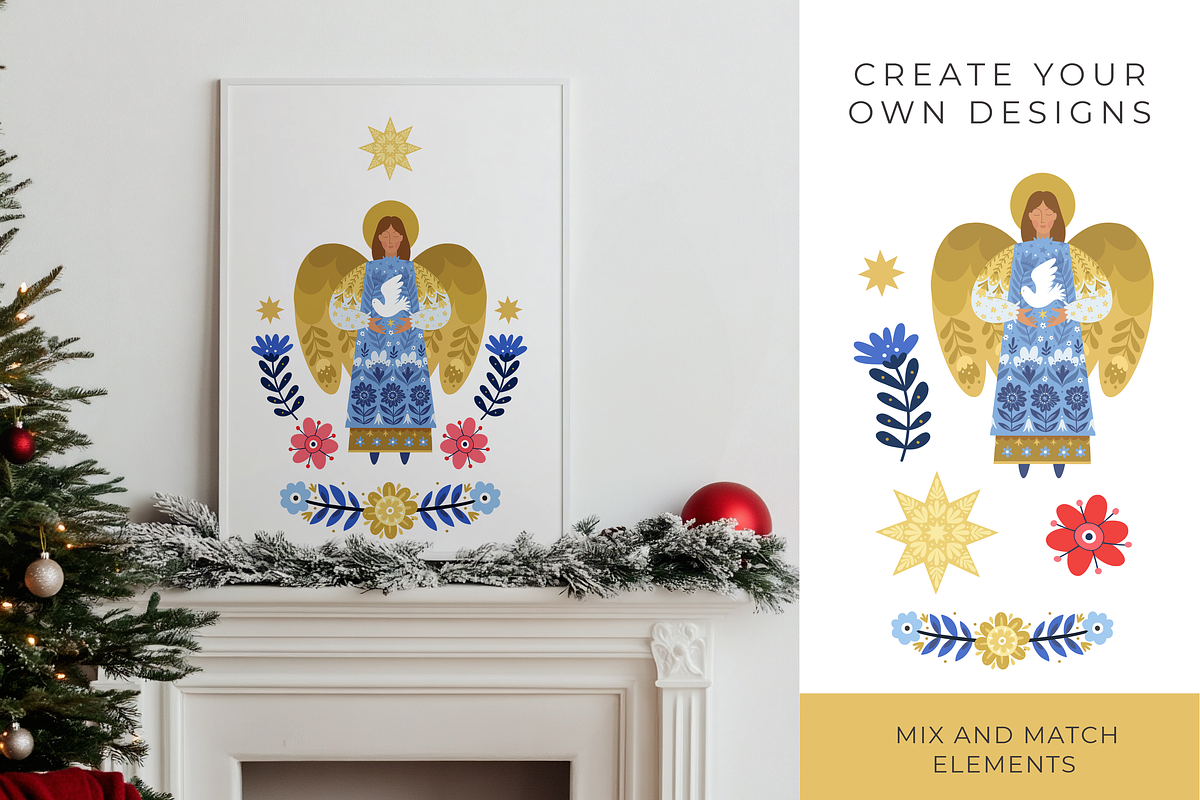Christmas Angels, an Illustration by Funny Bug (Photo 5 of 10)