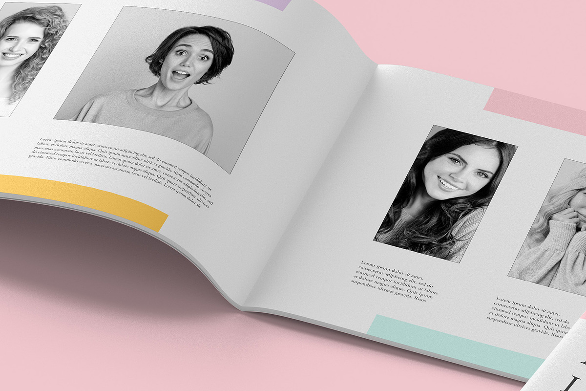 5 A4 Landscape Brochure Mockup, a Books & Magazine Mockup by Illusiongraphic (Photo 21 of 25)