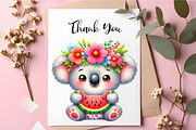Cute Summer Koala PNG Clipart, a Seasonal Illustration by RobertsArt (Thumbnail 5 of 5)