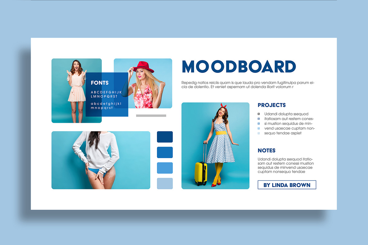 Fashion Photography Mood Board, an UI Kit Template by MightyDesign (Photo 2 of 8)