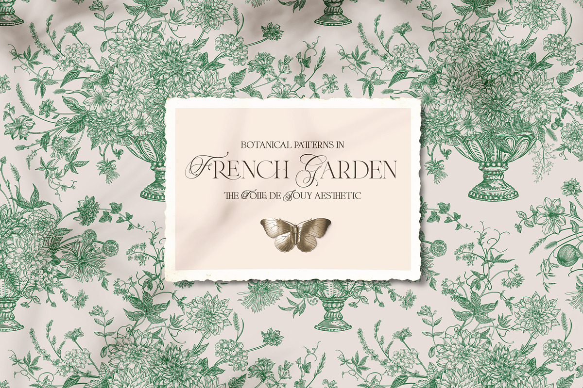 French garden pattern collection, an Illustration by Lisla (Photo 1 of 11)