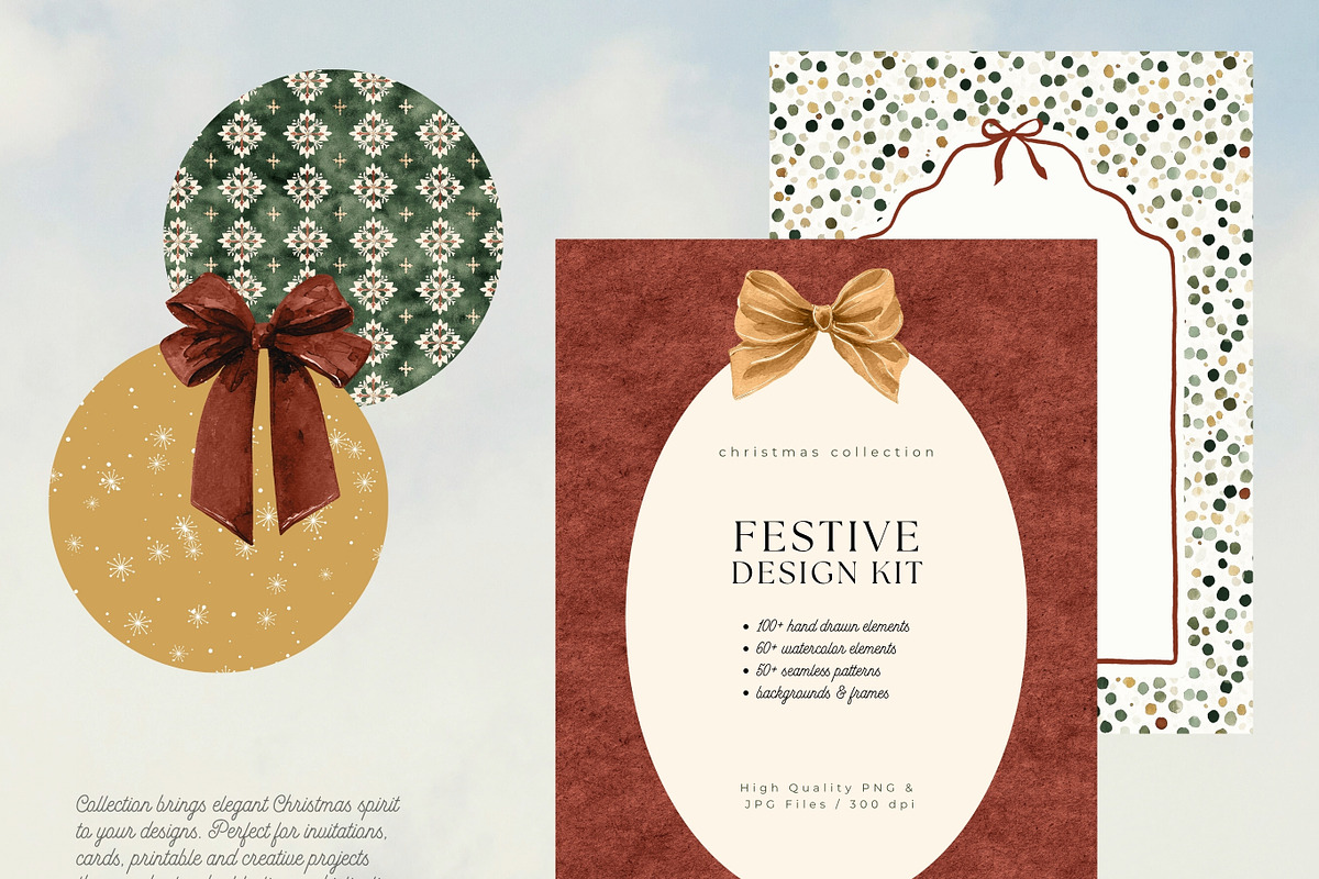 Festive Design Kit, a Seasonal Illustration by PeDe Designs (Photo 13 of 17)