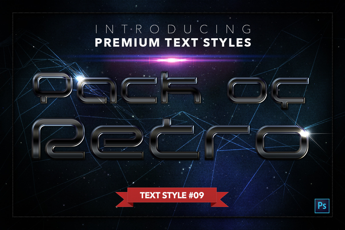 Retro #2 - 17 Text Styles, a Layer Style Add-On by Jonas Stensgaard (Photo 10 of 20)