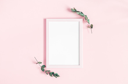 Eucalyptus leaves, photo frame, an Arts & Entertainment Photo by Flaffy