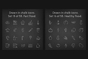 1100 Chalkboard vector icons pack, an Outline Icon by Visual Generation (Thumbnail 11 of 31)