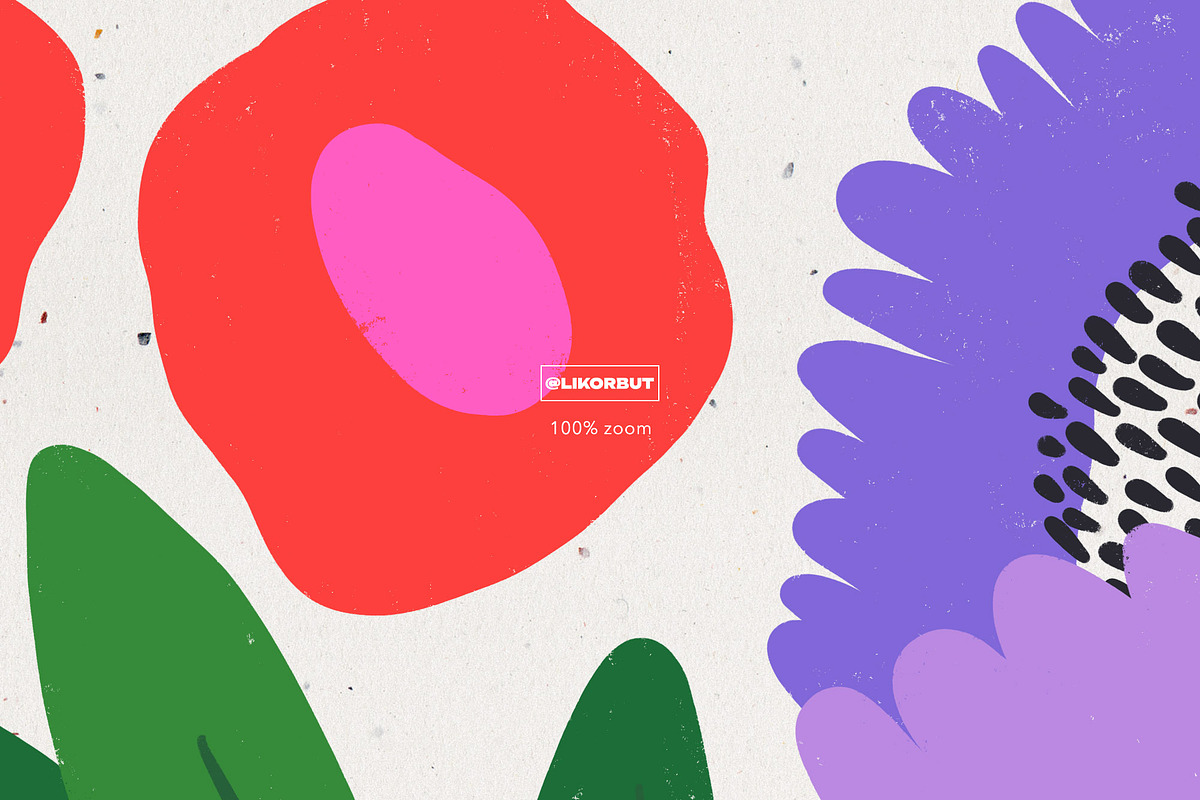 Abstract Modern Floral Graphics, a Decorative Illustration by likorbut (Photo 10 of 10)