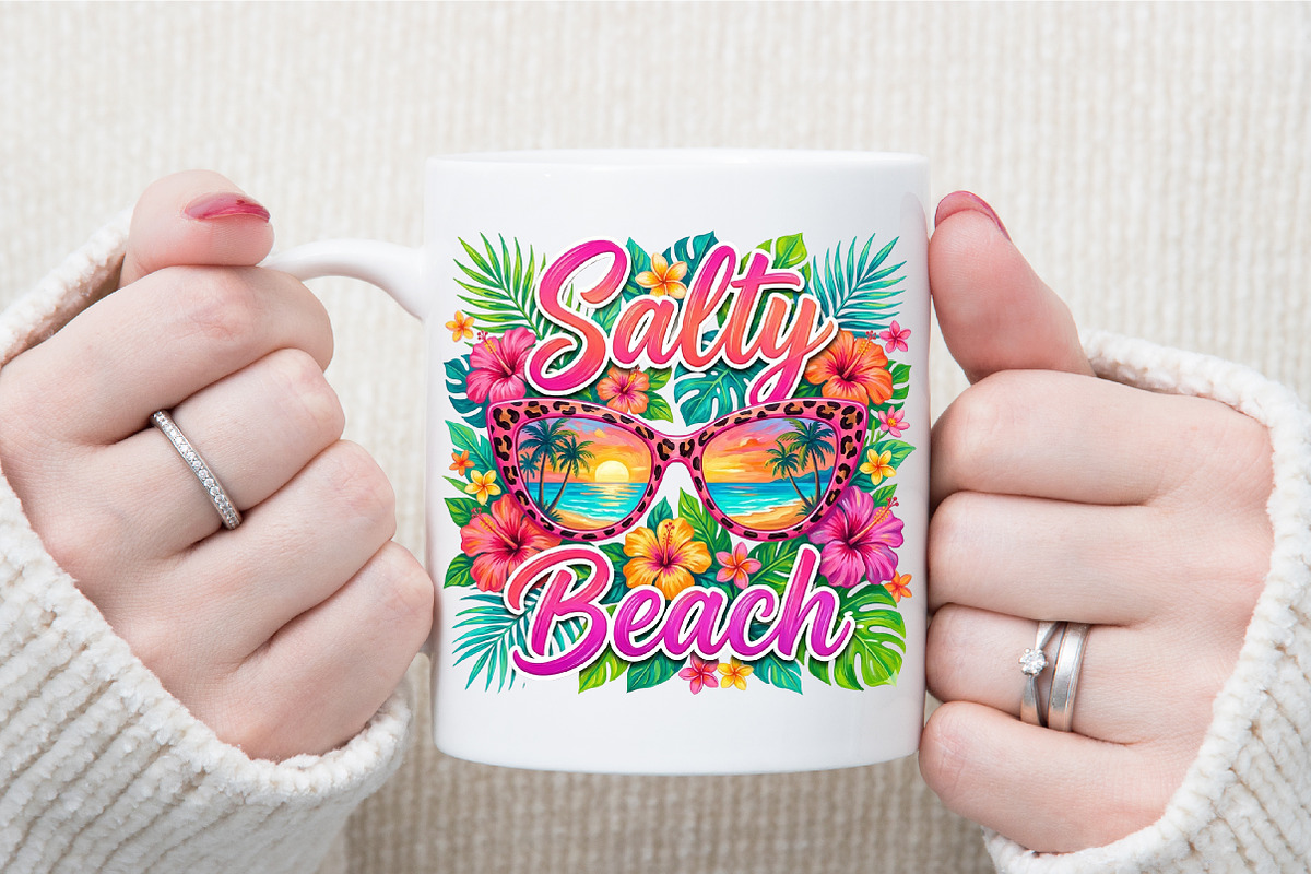Floral Salty Beach Png Floral Summer, a Work Illustration by Sublimation Artist (Photo 7 of 9)