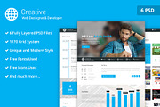 Web Desinger PSD Website Template, a Landing Page Template by WebbyTemplates (Thumbnail 1 of 7)