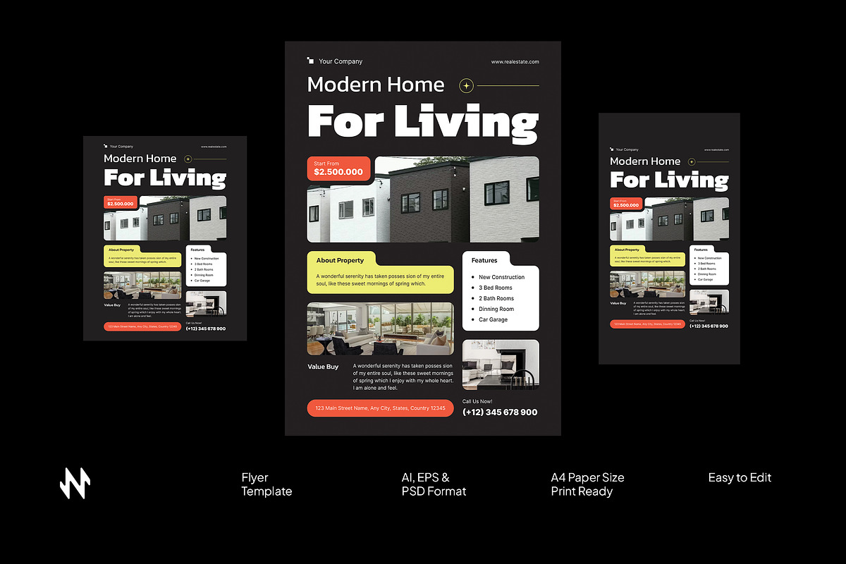 Real Estate Flyer, a Flyer Template by Neermana (Photo 1 of 4)