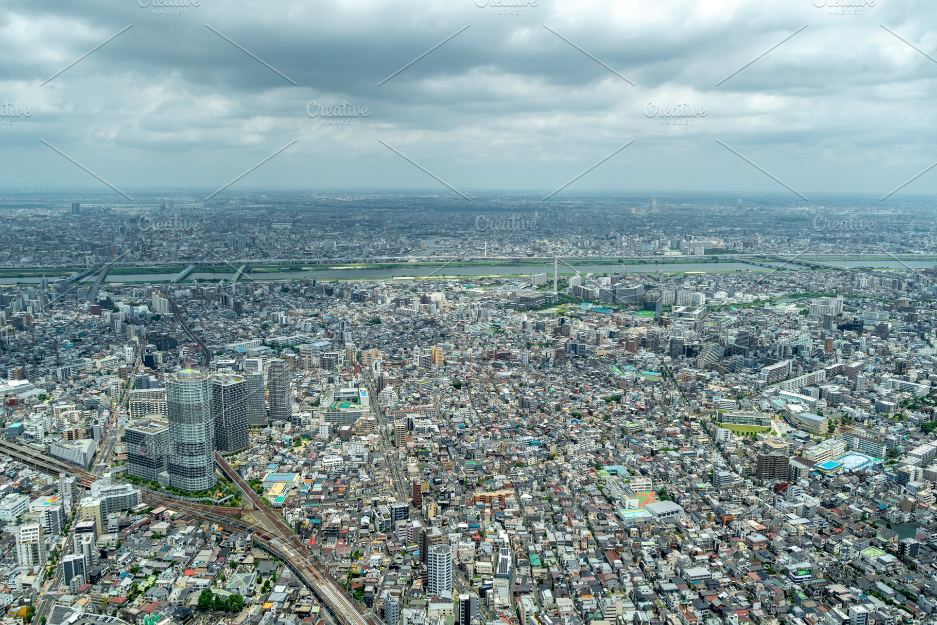 Aerial view of central Tokyo cityscape in Japan, an Architecture Photo by GoodGoods
