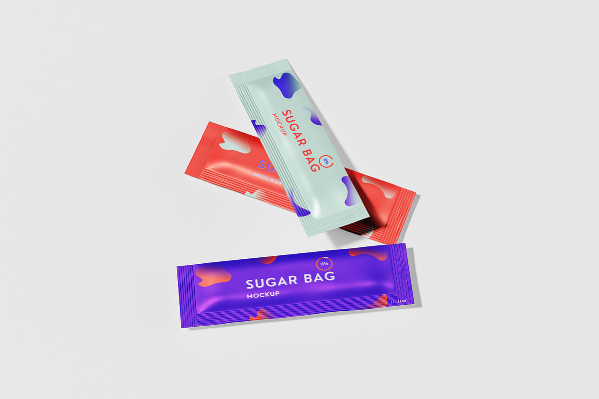 Sugar Bag Mockup, a Packaging Mockup by swsi-studio (Photo 2 of 6)