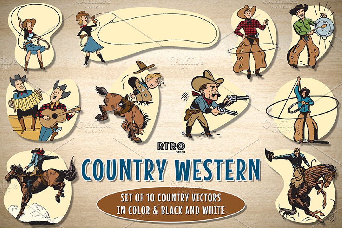 RTRO Country Western 1, an Illustration by RTRO Stock (Photo 1 of 5)