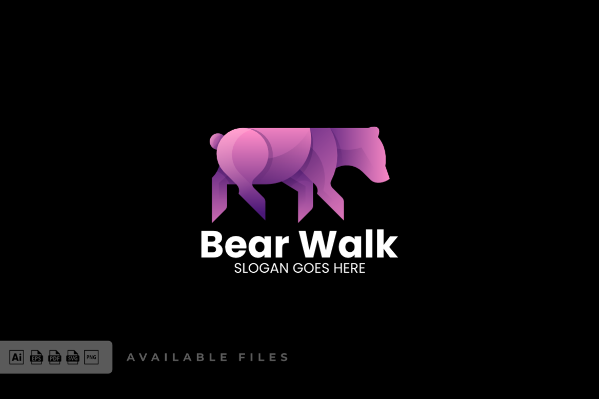 Bear Gradient Colorful Logo, a Branding & Logo Template by ivan_artnivora