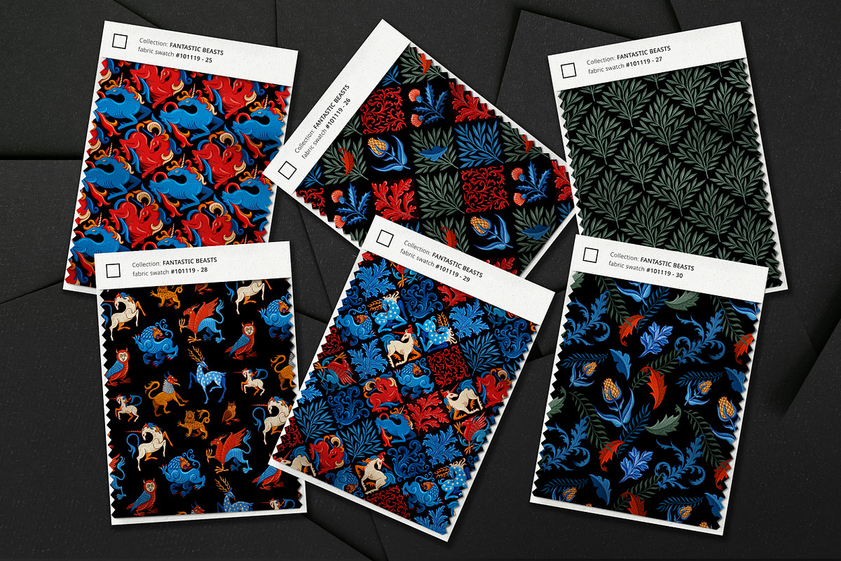 Fantastic beasts. Medieval tale, a Pattern Graphic by OlgaSoi007 (Photo 8 of 16)
