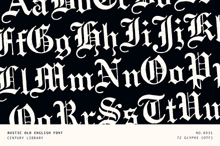Rustic Old English Blackletter Font