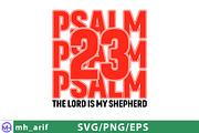 Christian PSALM 23 Varsity SVG Desig, a Graphic by mh_arif (Thumbnail 5 of 5)