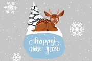 Winter sticker, an Animal Illustration by JulianArt (Thumbnail 3 of 8)