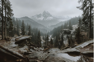 The view from the top of a mountain, a Nature Photo by ZinetroN